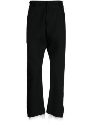Vlněné kalhoty Sulvam černé