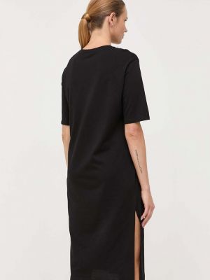 Bavlněné midi šaty Armani Exchange černé