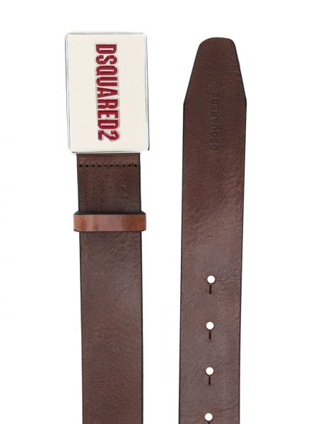 Cinturón con hebilla Dsquared2 marrón