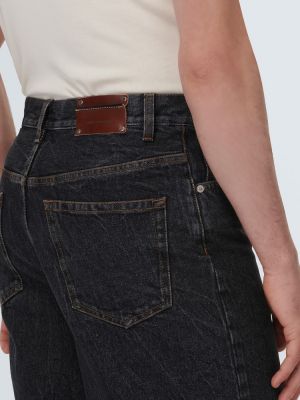 Straight leg jeans baggy Dries Van Noten nero