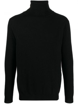 Jersey de cuello vuelto de tela jersey Laneus negro