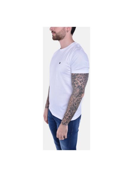 T-shirt mit kurzen ärmeln mit rundem ausschnitt Dondup weiß