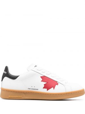 Trykt sneakers Dsquared2 hvit