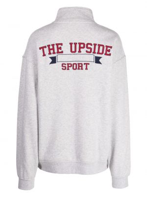 Siuvinėtas džemperis The Upside pilka
