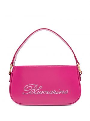 Lær shoppingbag Blumarine rosa