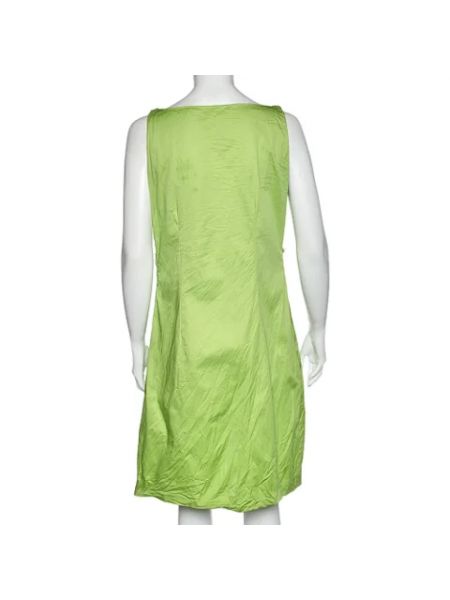 Sukienka bawełniana Moschino Pre-owned zielona