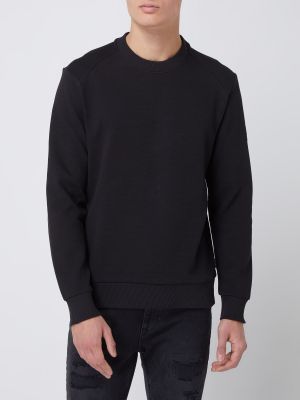 Bluza dresowa z dżerseju Calvin Klein czarna