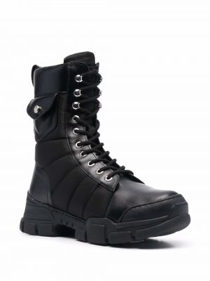 Kotníkové boty s kapsami Love Moschino černé