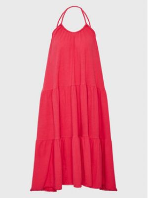 Šaty relaxed fit Superdry růžové