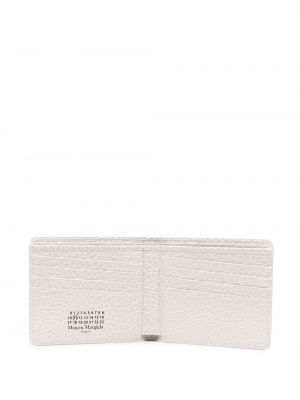 Kožená peněženka Maison Margiela bílá