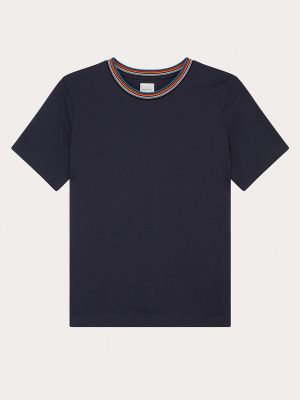 Camiseta de algodón Paul Smith azul