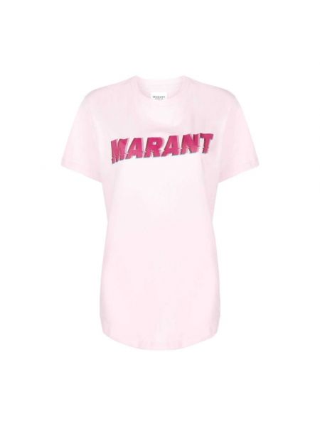 T-shirt mit print Isabel Marant Etoile pink