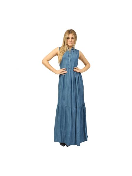 Sukienka długa Silvian Heach niebieska