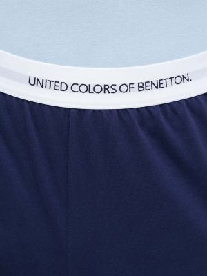 Pantaloni scurți cu talie înaltă din bumbac United Colors Of Benetton