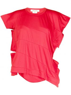 Asimetriškas marškinėliai Comme Des Garçons raudona
