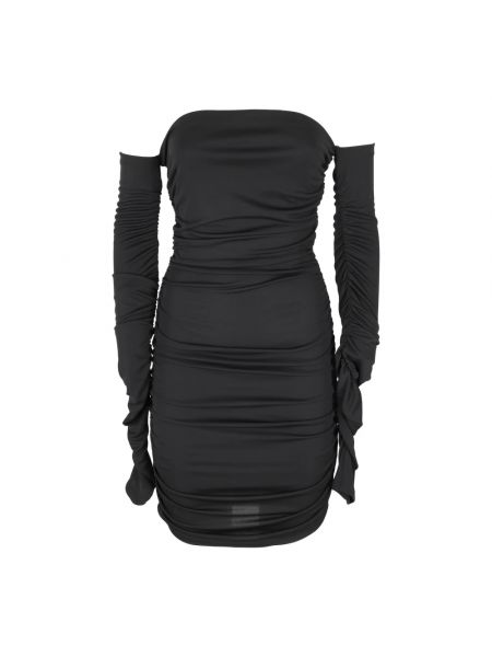 Lniana sukienka mini Andamane czarna