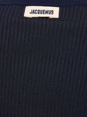 Haut en laine en tricot Jacquemus bleu