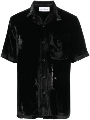 Бархатная рубашка Han Kjobenhavn, черная