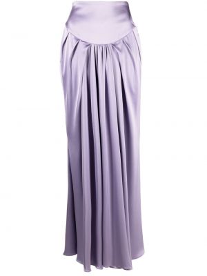 Saténová dlhá sukňa Concepto fialová