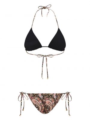 Bikini mit print mit paisleymuster Etro schwarz