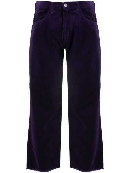 Укороченные широкие брюки Massimo Alba, фиолетовые