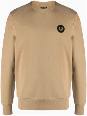 Bombažna jopa Fred Perry rjava