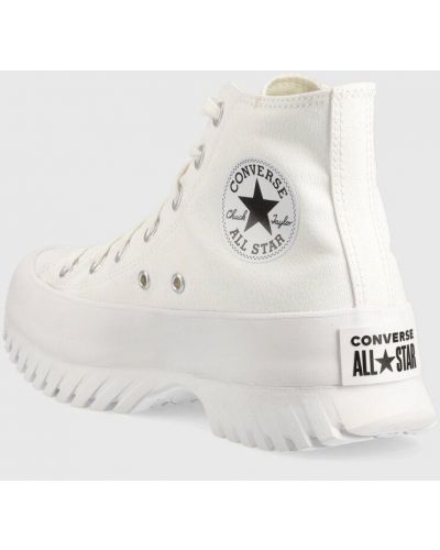 Pantofi cu platformă cu stele Converse alb