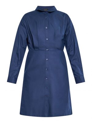 Košeľové šaty Dreimaster Klassik modrá