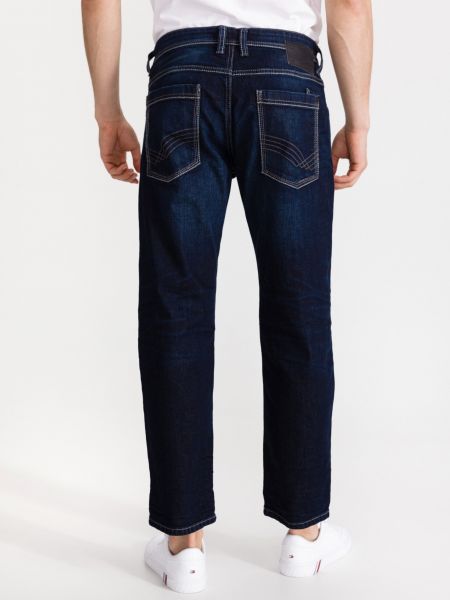 Priliehavé džínsy s rovným strihom Tom Tailor modrá