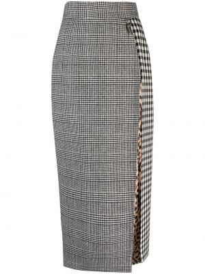 Kockovaná dlhá sukňa Roberto Cavalli