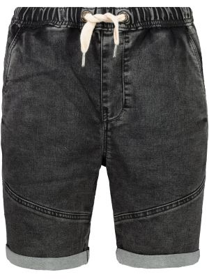 Czarne szorty jeansowe Ombre