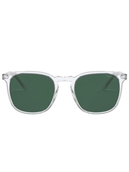 Zielone okulary przeciwsłoneczne z kryształkami Vogue