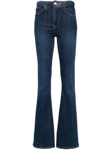 Geflochtene bootcut jeans ausgestellt Frame blau