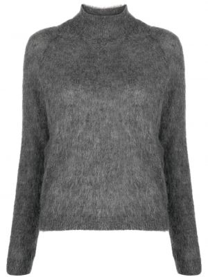 Mohérový sveter Alberta Ferretti sivá