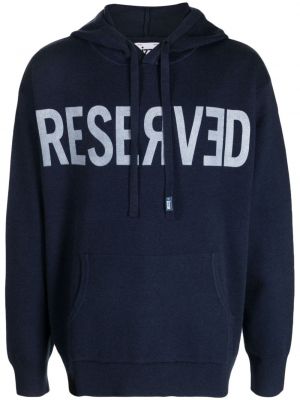 Hoodie avec imprimé slogan à imprimé Izzue bleu