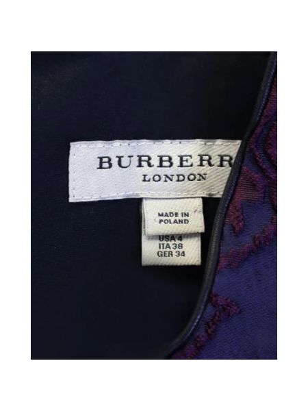Vestido retro Burberry Vintage violeta