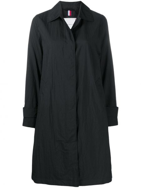 Péřový kabát s knoflíky Tommy Hilfiger černý