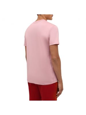 Хлопковая футболка Dolce & Gabbana розовая