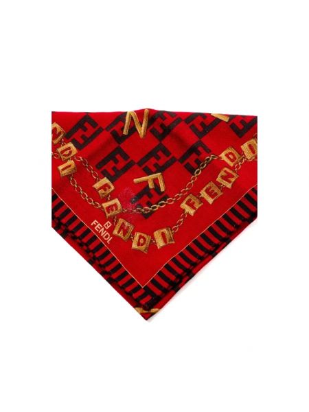 Bufanda Fendi Vintage rojo