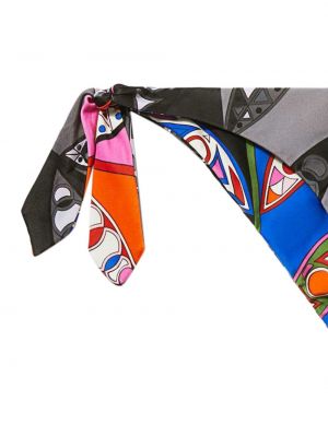 Bikiny s potiskem s abstraktním vzorem Pucci černé