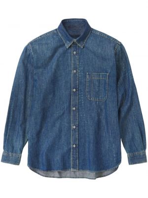 Bavlněná džínová košile Closed modrá