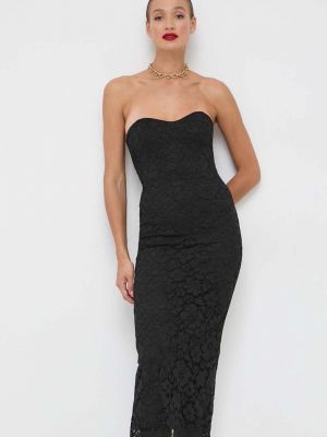 Sukienka midi dopasowana Bardot czarna