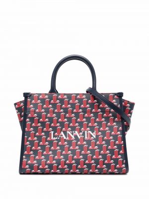 Trykt shoppingbag Lanvin blå