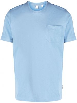 Тениска с джобове Aspesi синьо