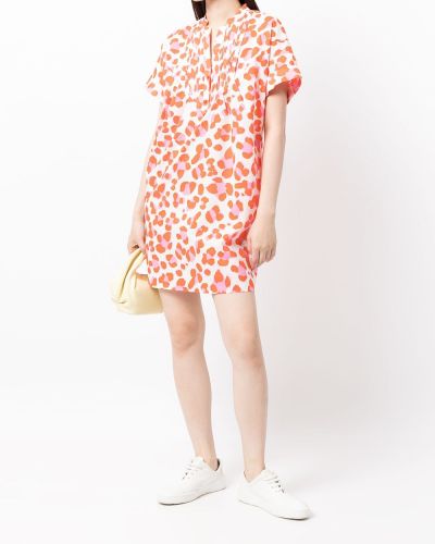 Vestido con estampado animal print Dvf Diane Von Furstenberg naranja