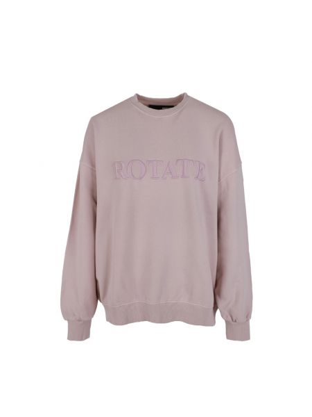 Strick sweatshirt mit rundhalsausschnitt Rotate Birger Christensen pink