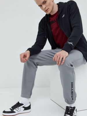 Sportovní kalhoty Hollister Co. šedé