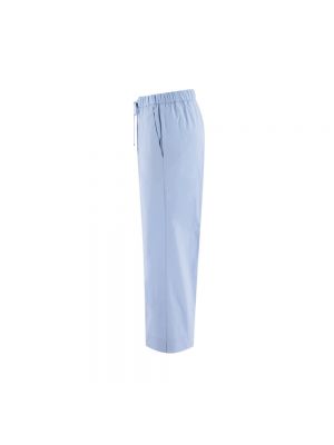 Pantalones de algodón Le Tricot Perugia azul