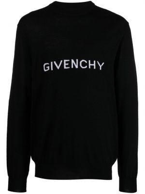 Volneni pulover Givenchy črna