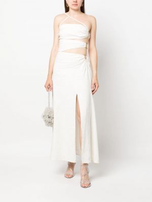 Bílé dlouhé šaty Cult Gaia